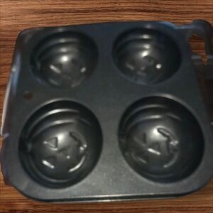 Unbranded Pumpkin Muffin Pan‎ Unisex OS Black Halloween Jack-O-Lantern Bakeware